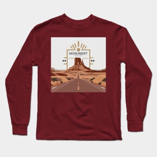 Monument Valley National Park Travel Sticker Long Sleeve T-Shirt